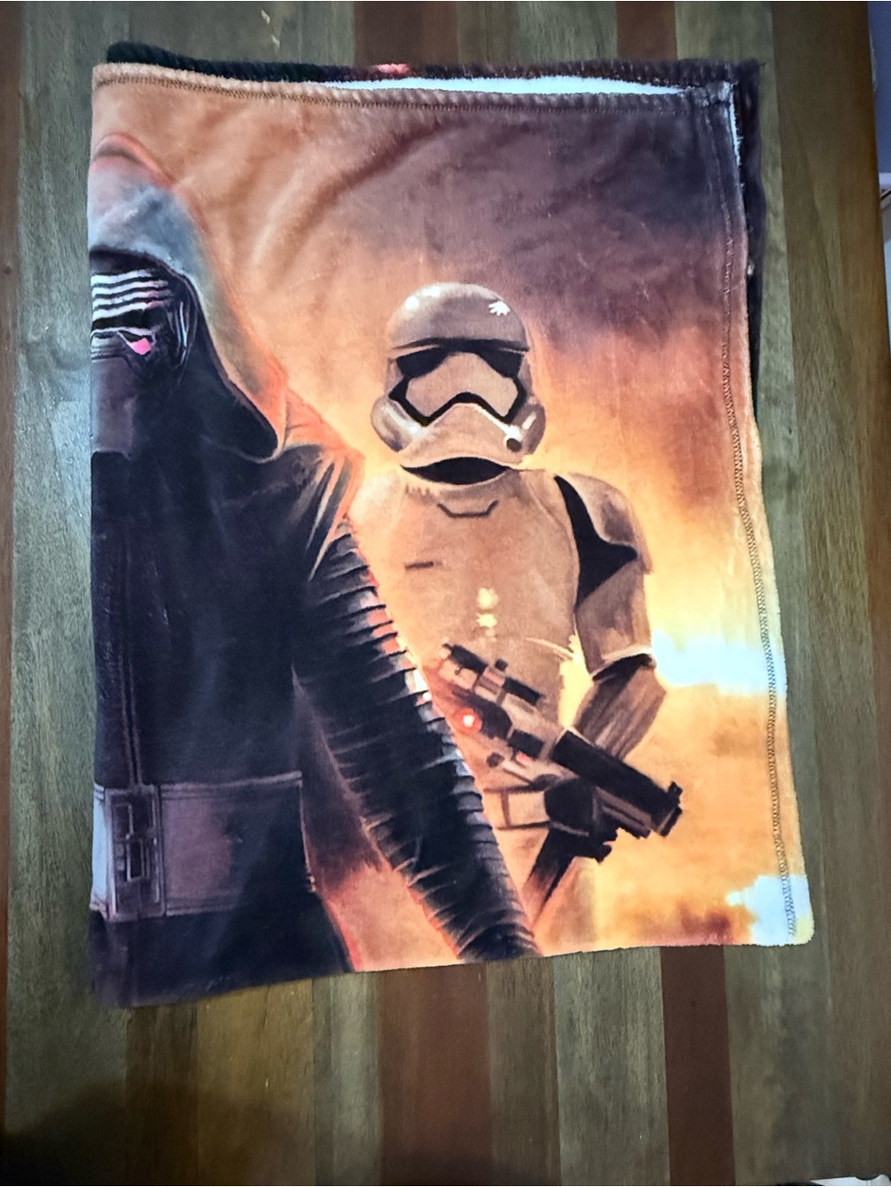 Star Wars Kylo Ren Silk Touch Throw Blanket 60x80 First Order EUC - Picture 3 of 8